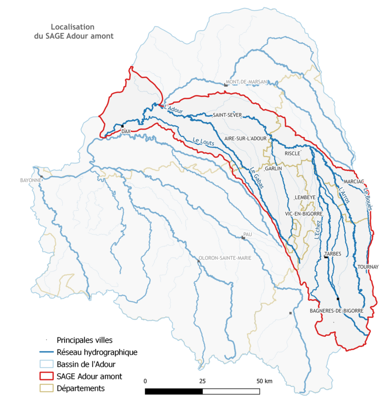 Carte du Bassin Versant